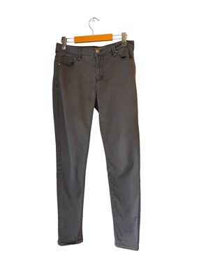 Lord & Taylor Design Lab Grey Mid-Rise Skinny Pants Size 28 Stretch Classic